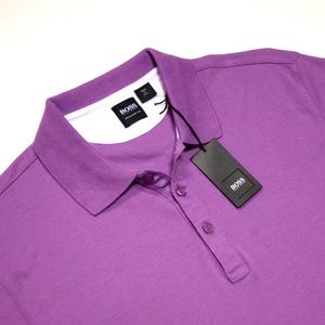 Hugo Boss Purple Jersey Polo Shirt